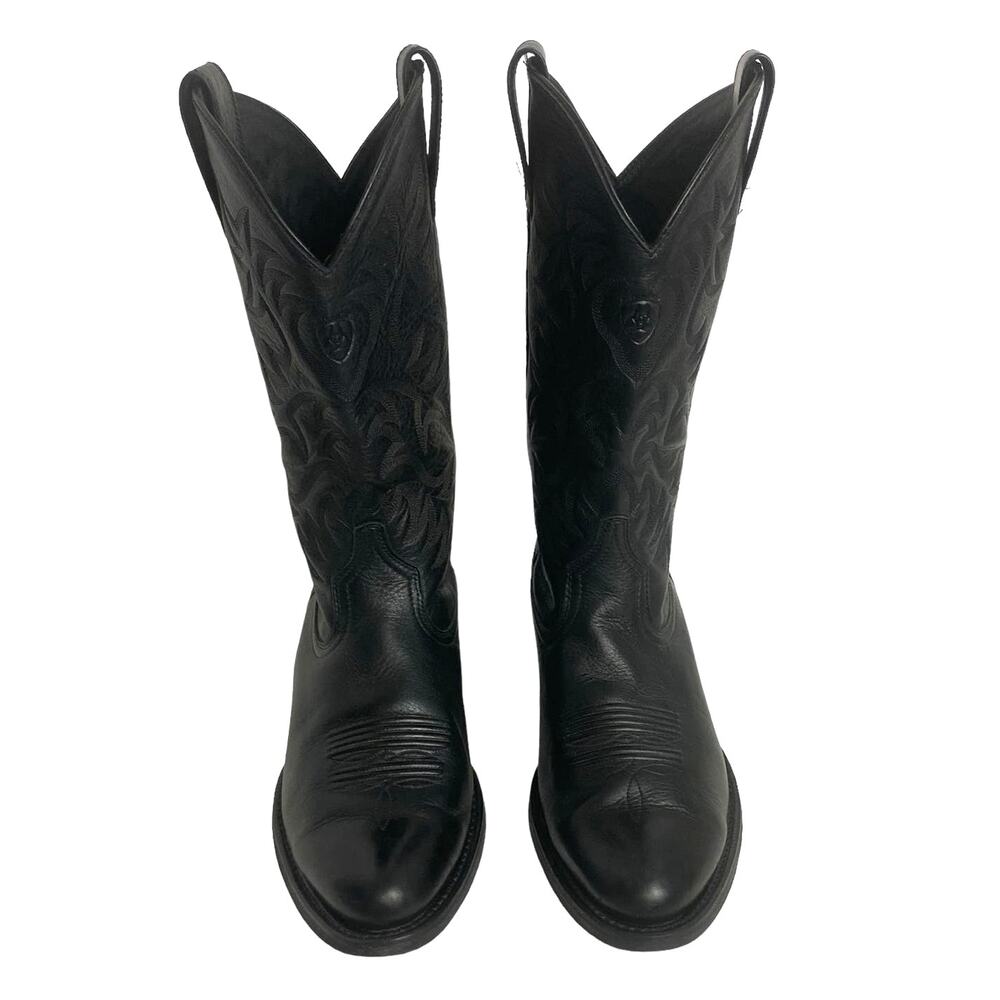 Ariat Heritage 34770 Men’s Black Leather Western Cowboy Boots Size 9 1/2 D